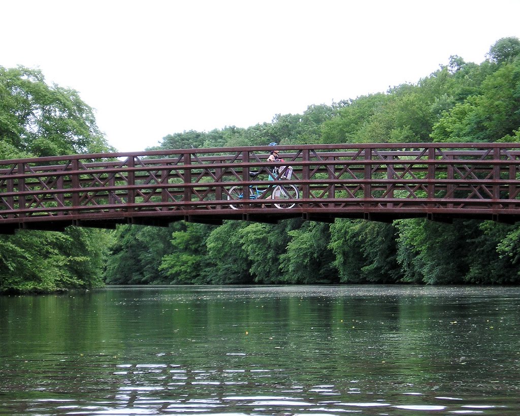 Millstone Aqueduct Pedestrian Bridge over the Delaware and Raritan Canal, New Jersey by jag9889