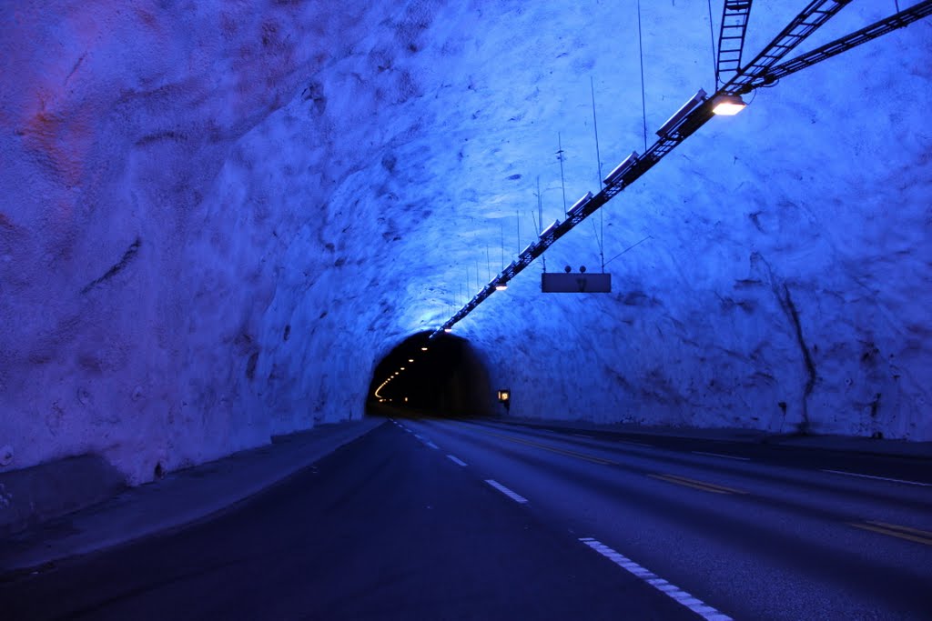 The world’s longest road tunnel: Laerdal – Aurland by Elena Zakamaldina