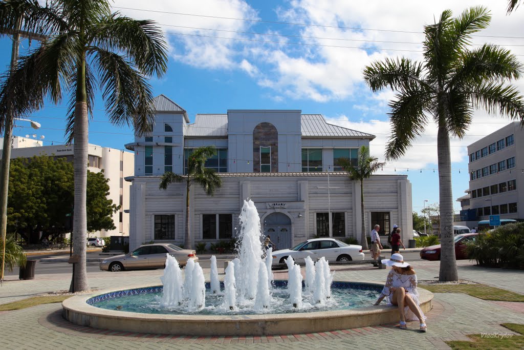 HEROES SQUARE. PUBLIC LIBRARY. GEORGE TOWN. GRAND CAYMAN. by VLAD KRYLOV