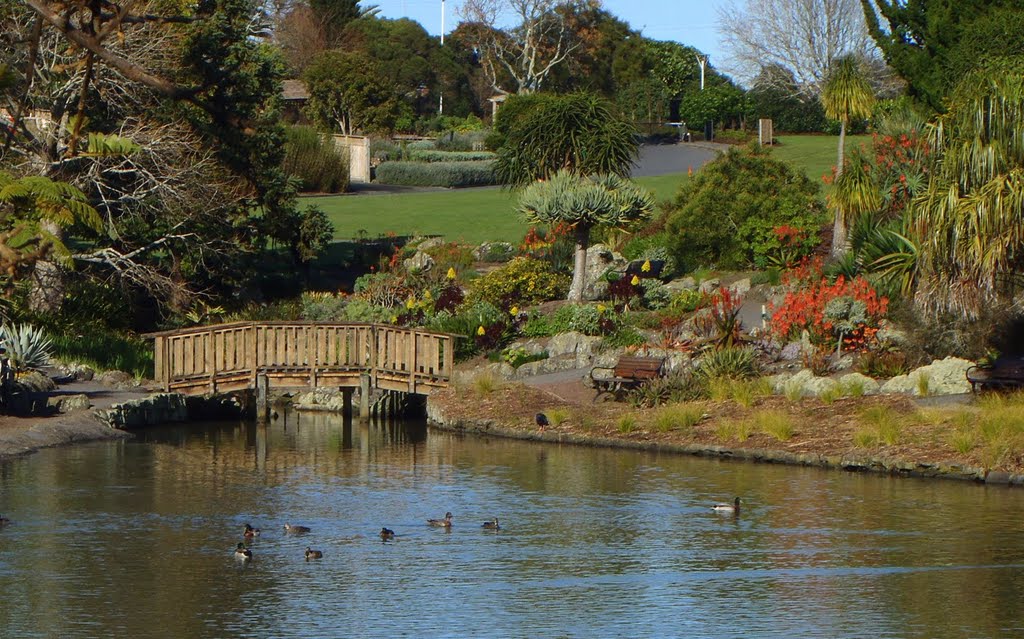 Pond in Botanical Gardens by Victor Rull