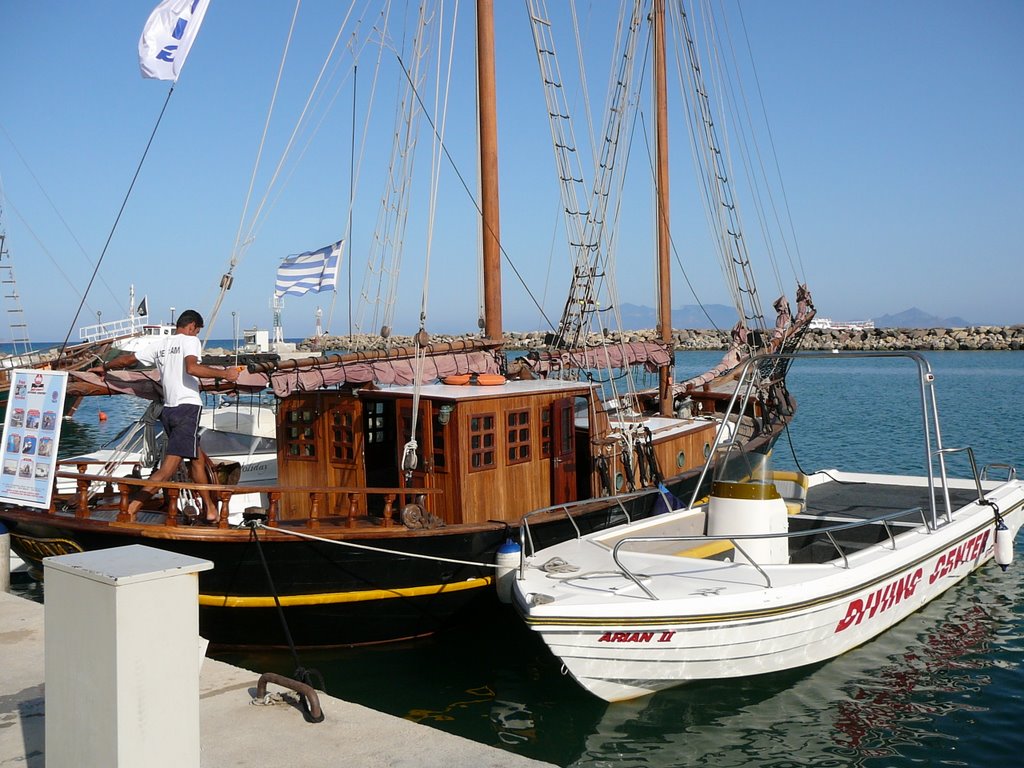 Insel Kos, Hafen von Kardamena, Bild 1 by Werner Becker