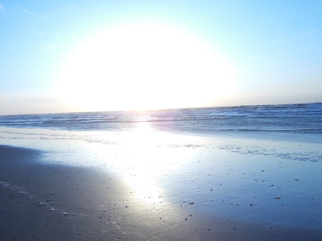 Sonnenuntergang am Meer bei Bergen aan zee www.hwg-computers.de by Worschtkiller