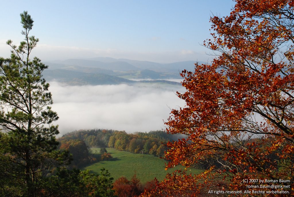 Herbst auf dem Hörselsberg by Roman Baum