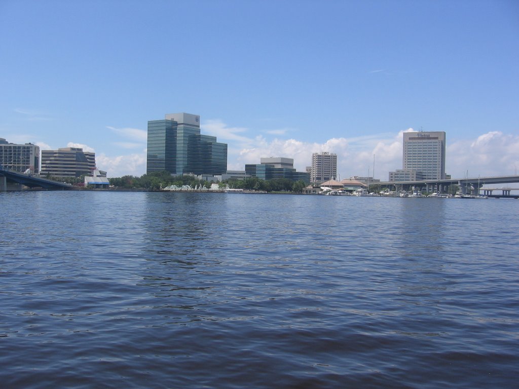 Downtown JAX seen from the Landing by eluminaz