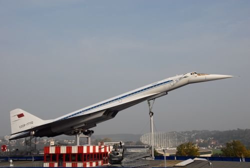 Tupolev TU-144 im Technik Museum Sinsheim. Erstes Überschallverkehrsflugzeug, startete am 31.12.1968. Max.Fluggeschwindigkeit 2500 km/h by Sven Rumbler