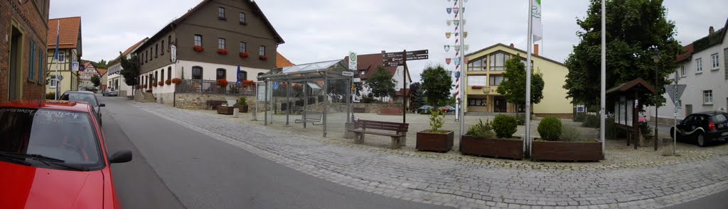 Panorama Marktplatz in Oberelsbach by webbs419