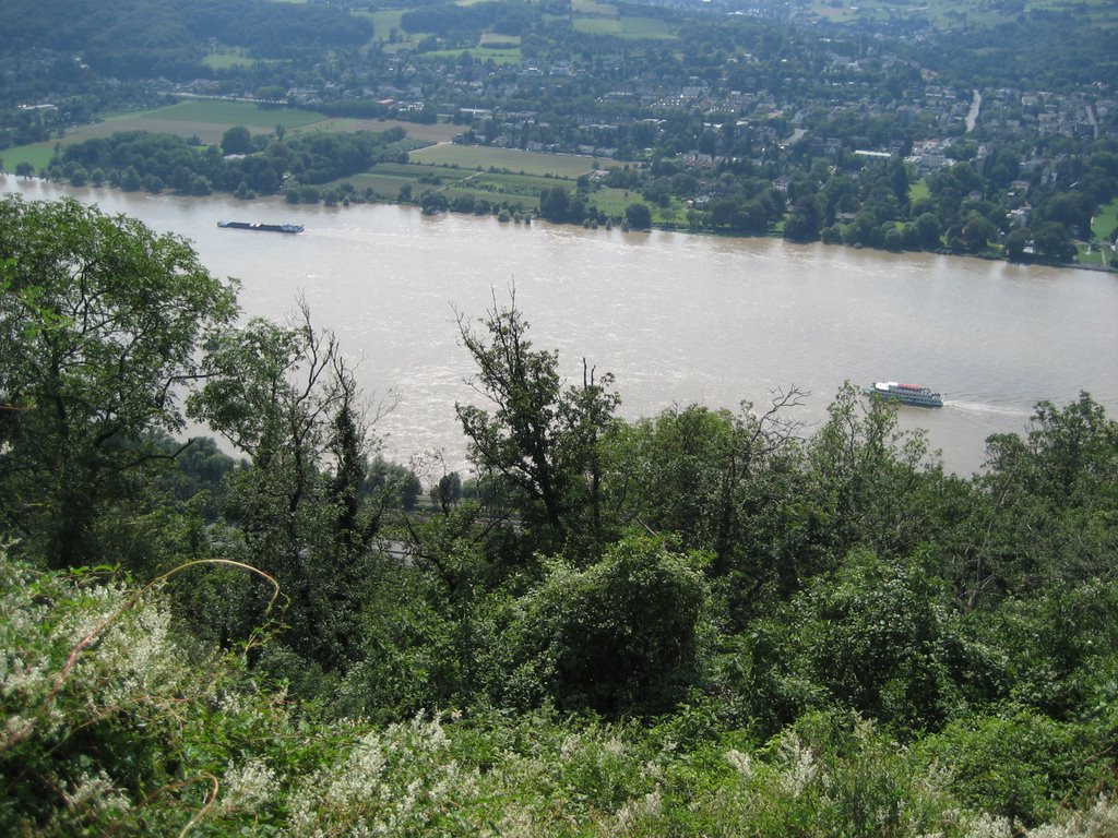 River Rhine Drachenfels by clownpaul