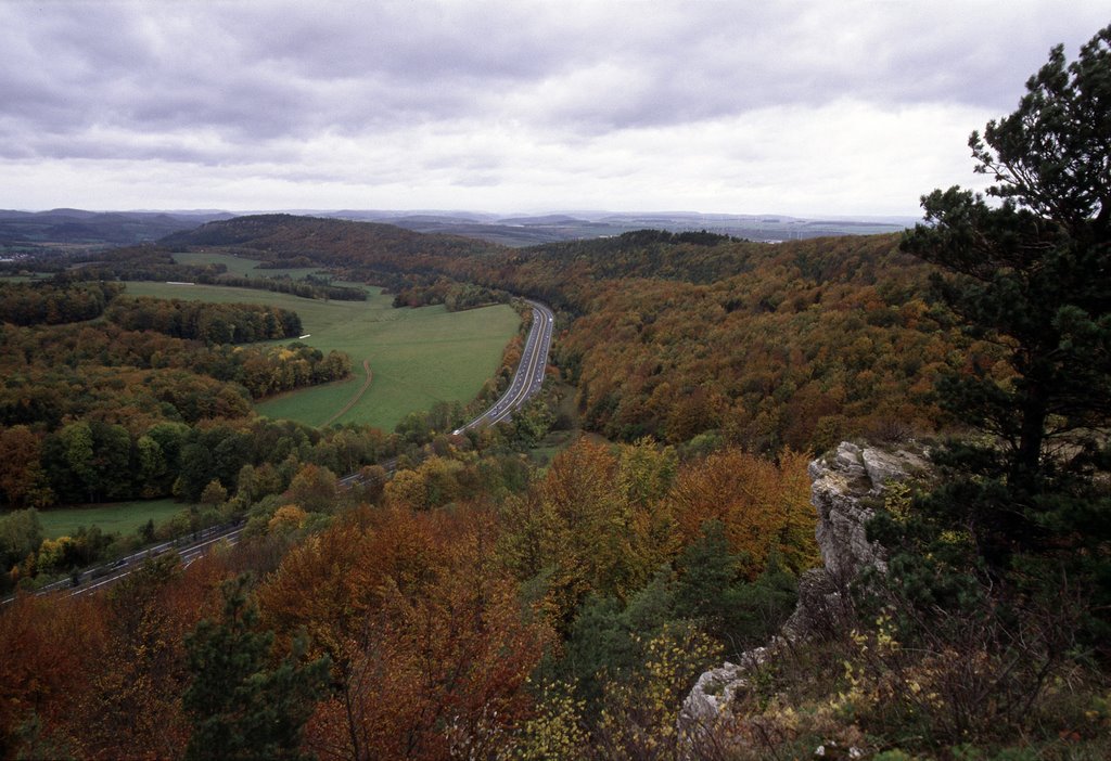 Blick von den Hörselbergen Richtung Eisenach by katze1970