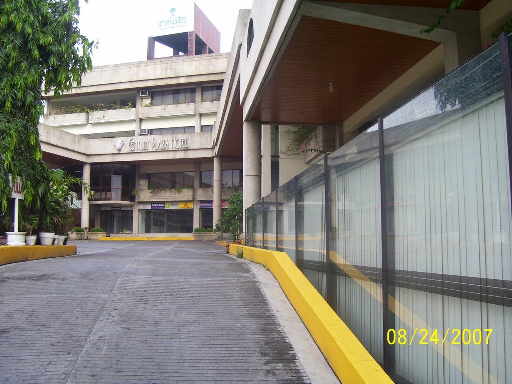 The Century Plaza Hotel building complex and inlet driveway in downtown fuente Cebu City, Cebu, Philippines by kang © francis b i ♣