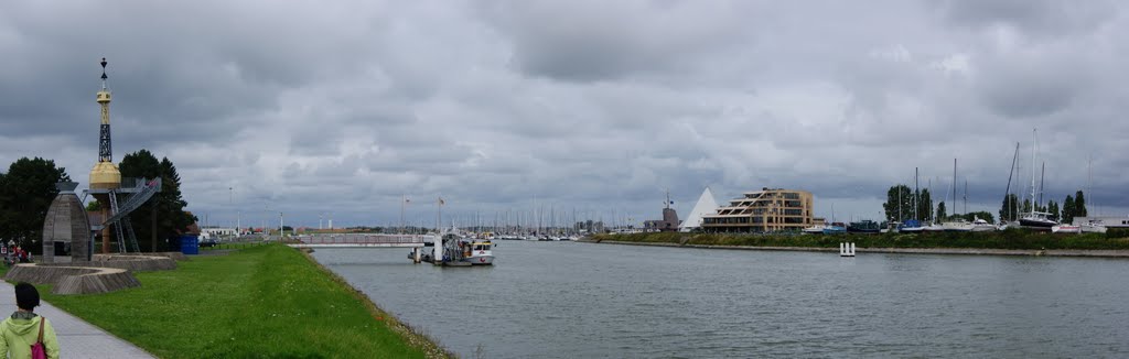 Panorama haven Nieuwpoort by sevja