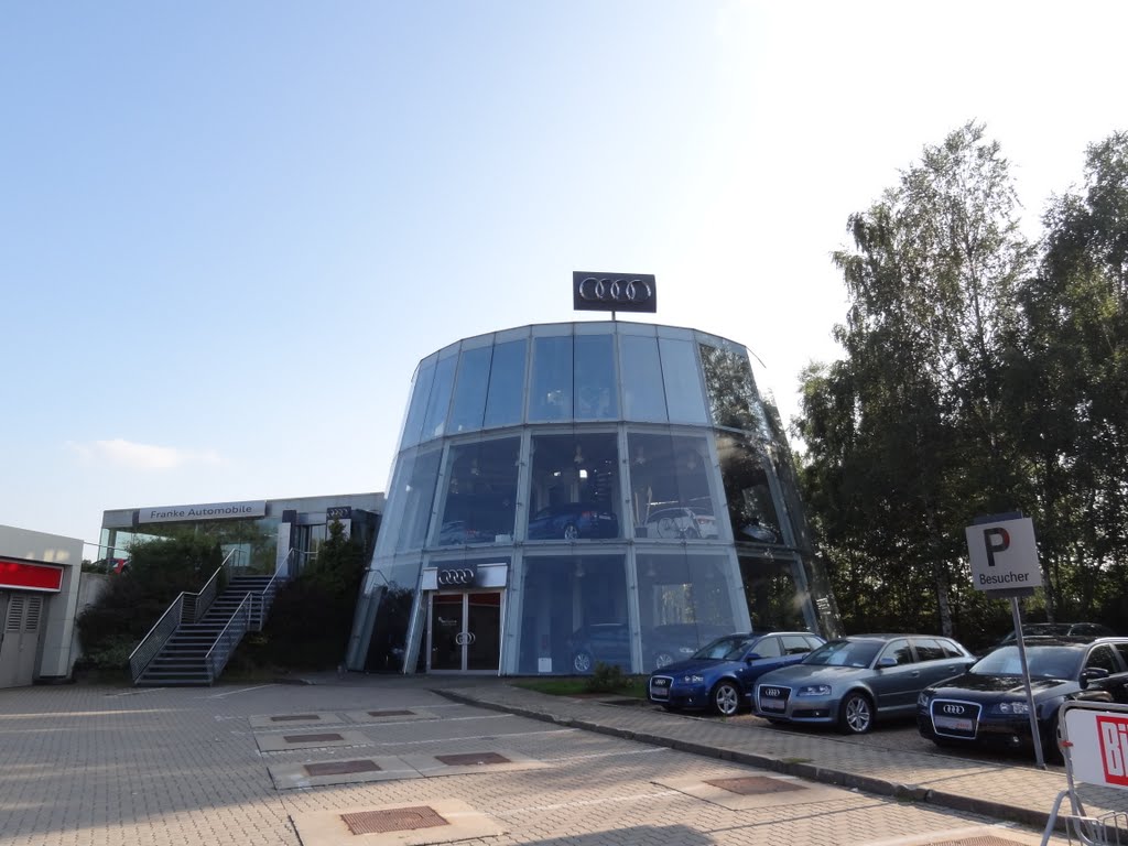 Audi-Glas-Turm-Franke-Freiberg by ©Bke