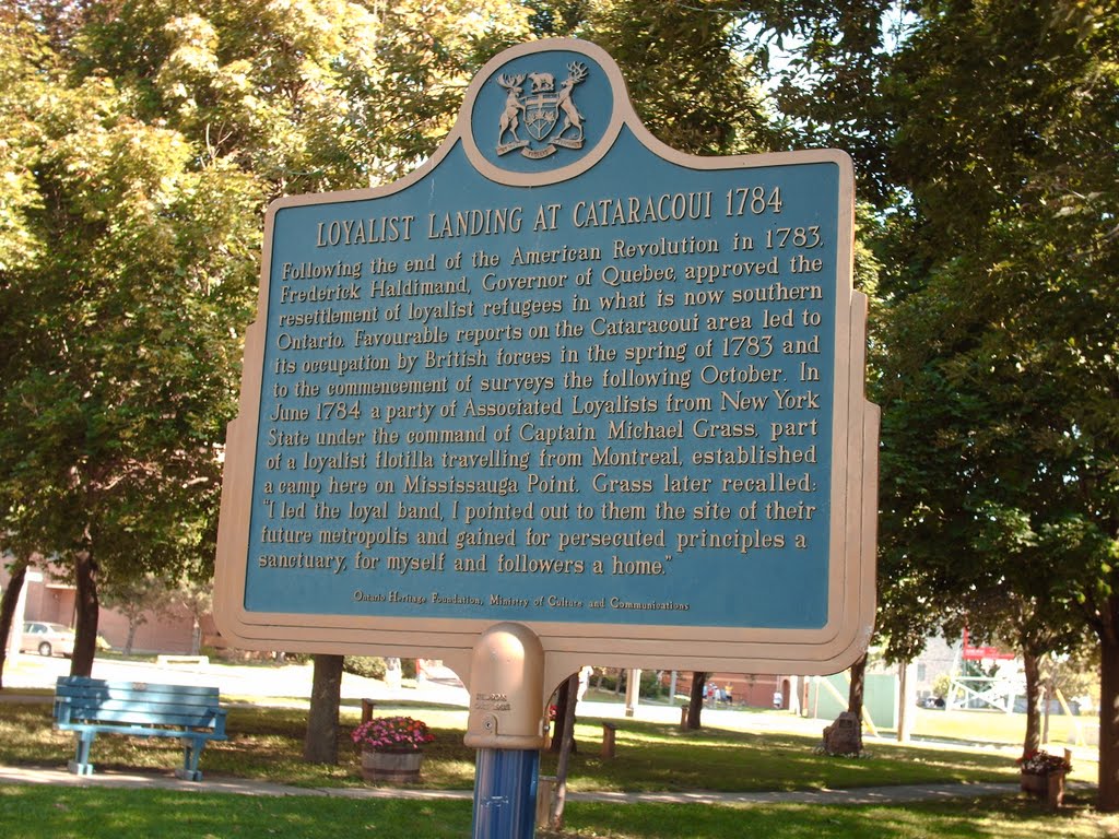 Ontario Heritage Plaque, Kingston, Ontario (Taken on August 3, 2008) by lifeintechnicolor95