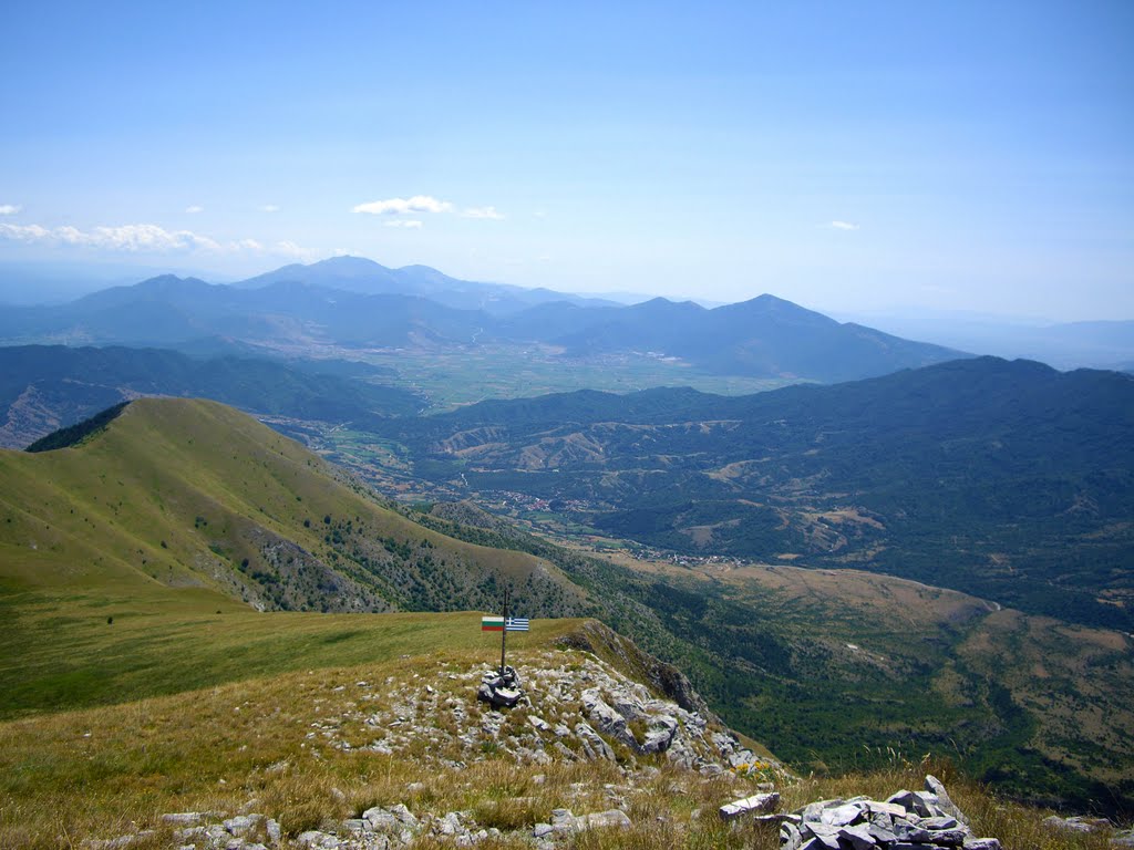 Greece from the borders in Orvilos-Slavyanka mountain by geodis