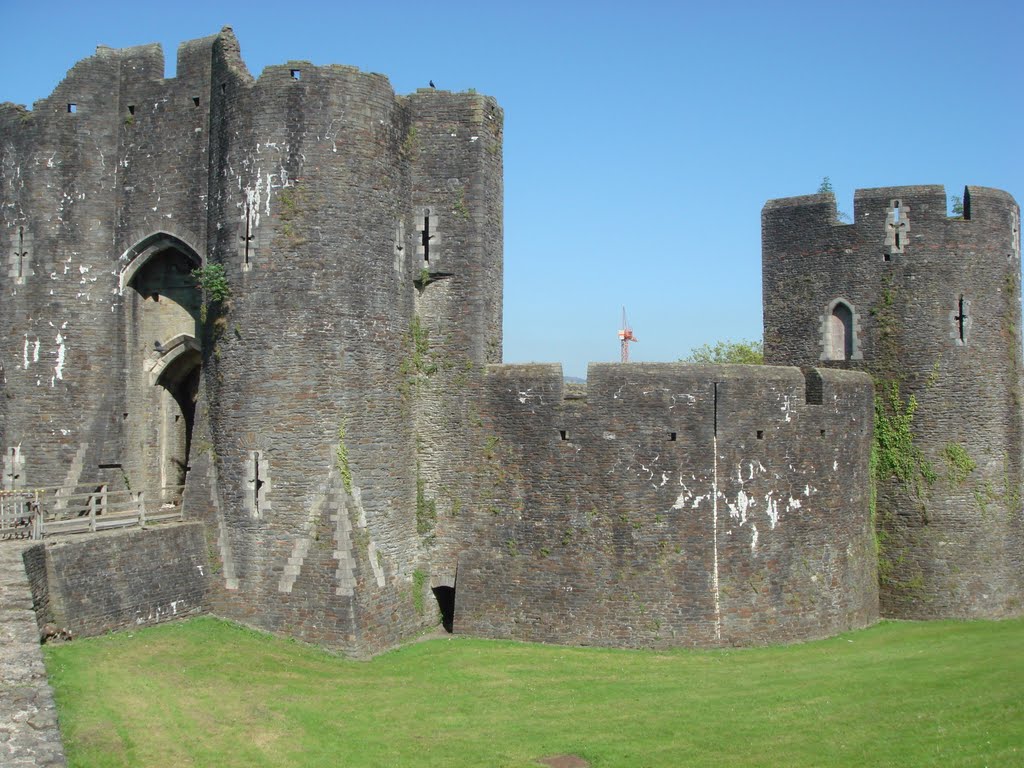 Caerphilly Castle, Wales by Oleg Makar