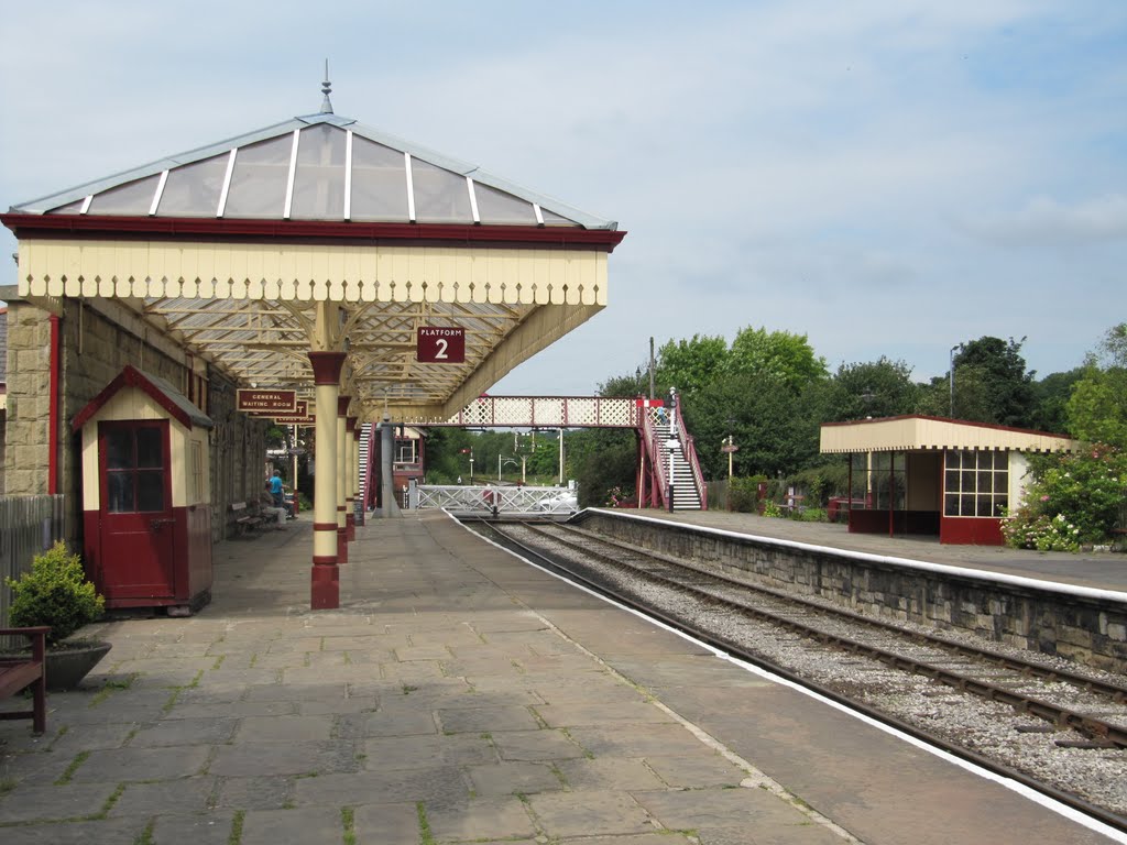 The platform, Ramsbottom Railway Station by oldchippy