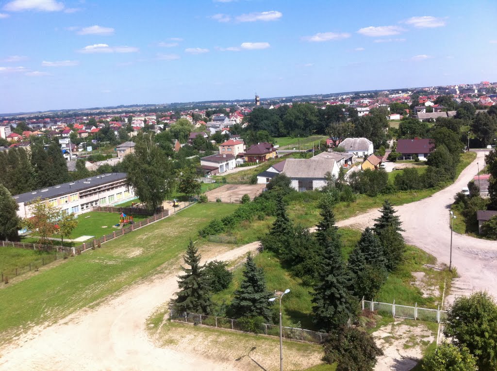 Widok na Łomżę od ulicy Wojska Polskiego by bartymeusz