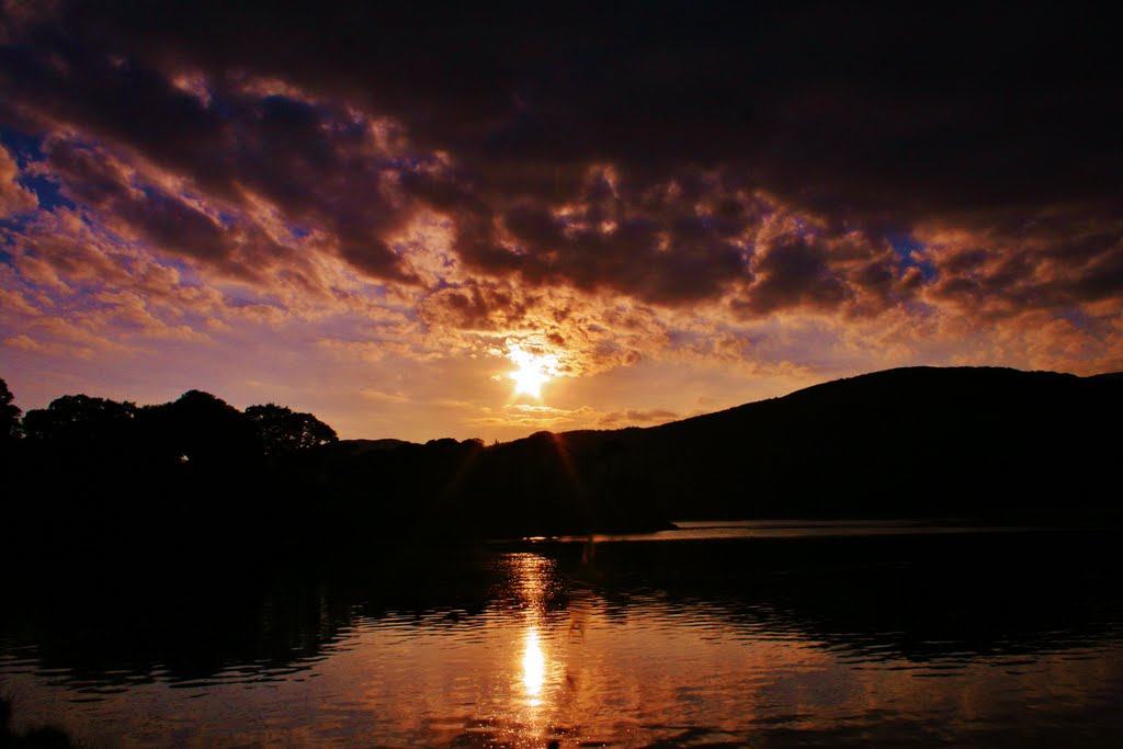 Sunset at penmaenpool by wheffles