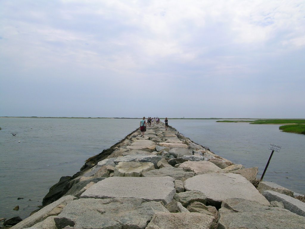 Provincetown's Breakwater Rock Passage by J.P. Gravel