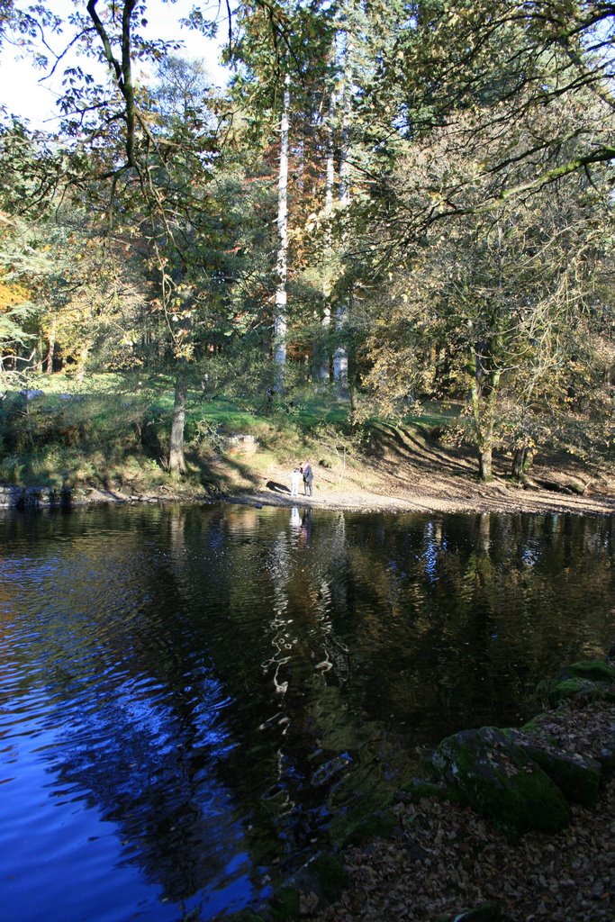 Afon Efyrnwy , base of Lake Vyrnwy by fillupbee1