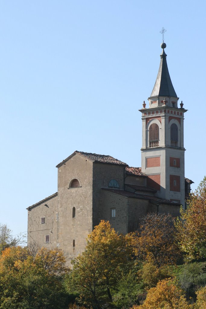 Chiesa di S. Stefano di Vigo (in evidenza l'abside in opus quadratum) by Carlo Pelagalli