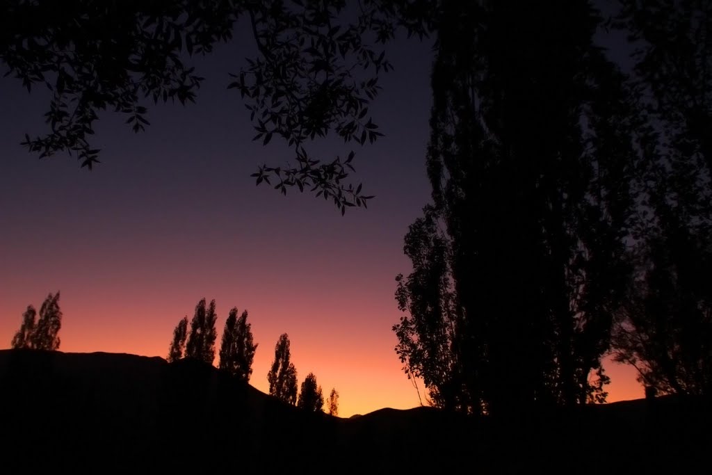 Sun set in hamidieh garden by hamid  s.A.