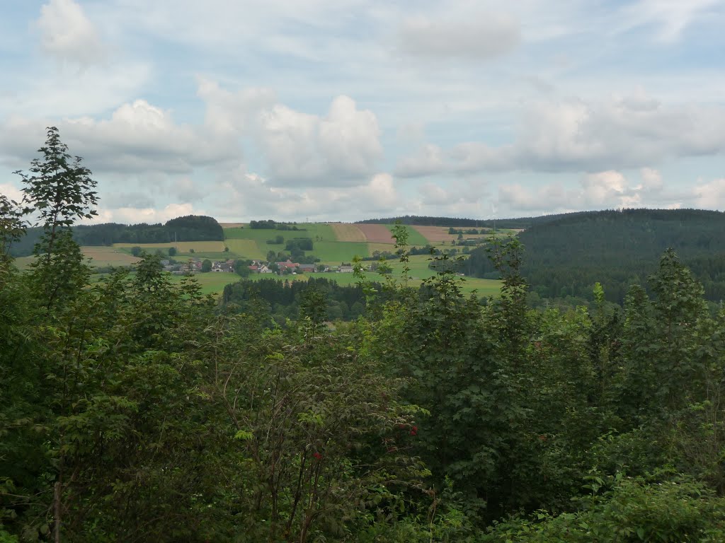 Westlich von Pressig, Blick auf Brauersdorf by martin-r