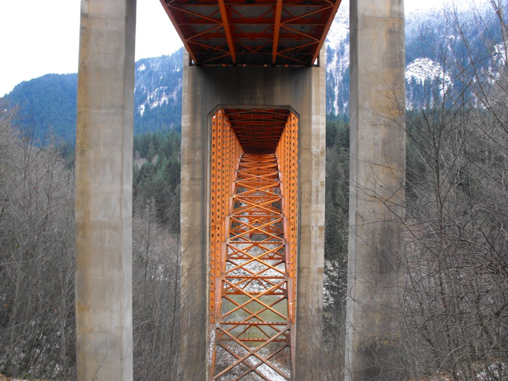 ALEXANDRA BRIDGE FROM CARIBOO ROAD by TJ Christie