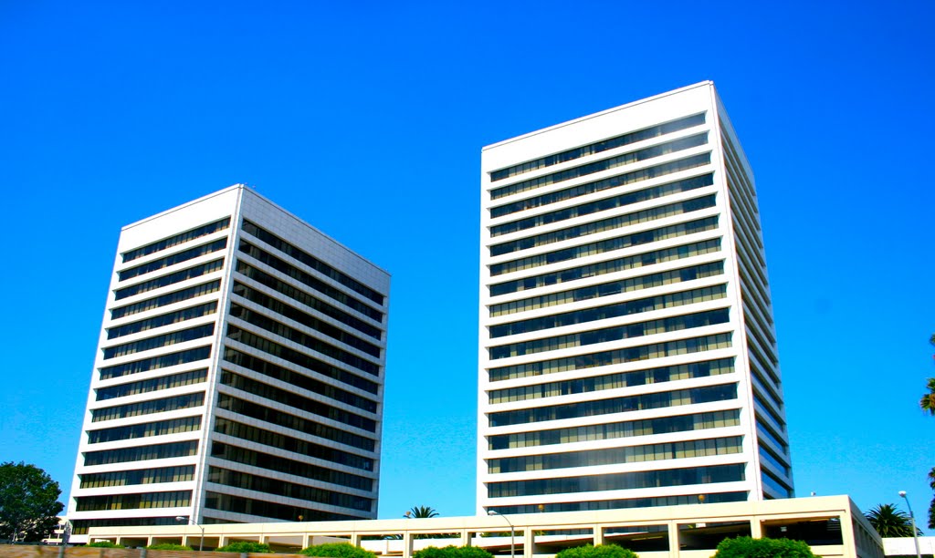 The Buildings at 405 freeway and Santa Monica Blvd., Los Angeles, CA by MICHAEL  JIROCH  &  www.michaeljiroch.com