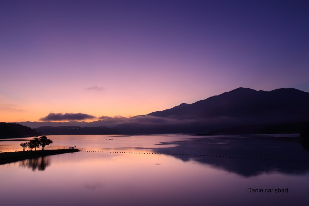 Beautiful Taiwan - Sunrise of Sun Moon Lake 日月潭日出 by Danielcarlsbad