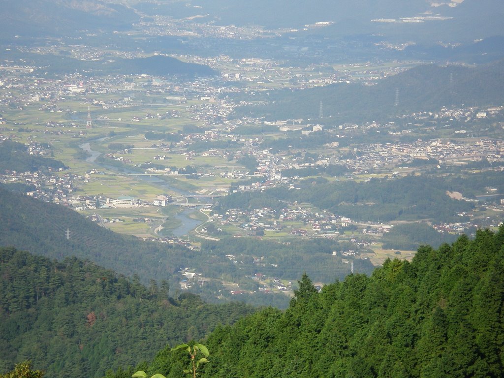 View from top of a hill in Kure-shi by eastwind