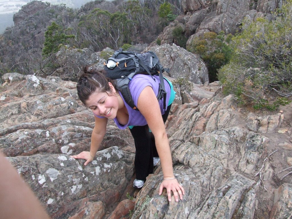 Mel climbing in the Grampians by weekesy