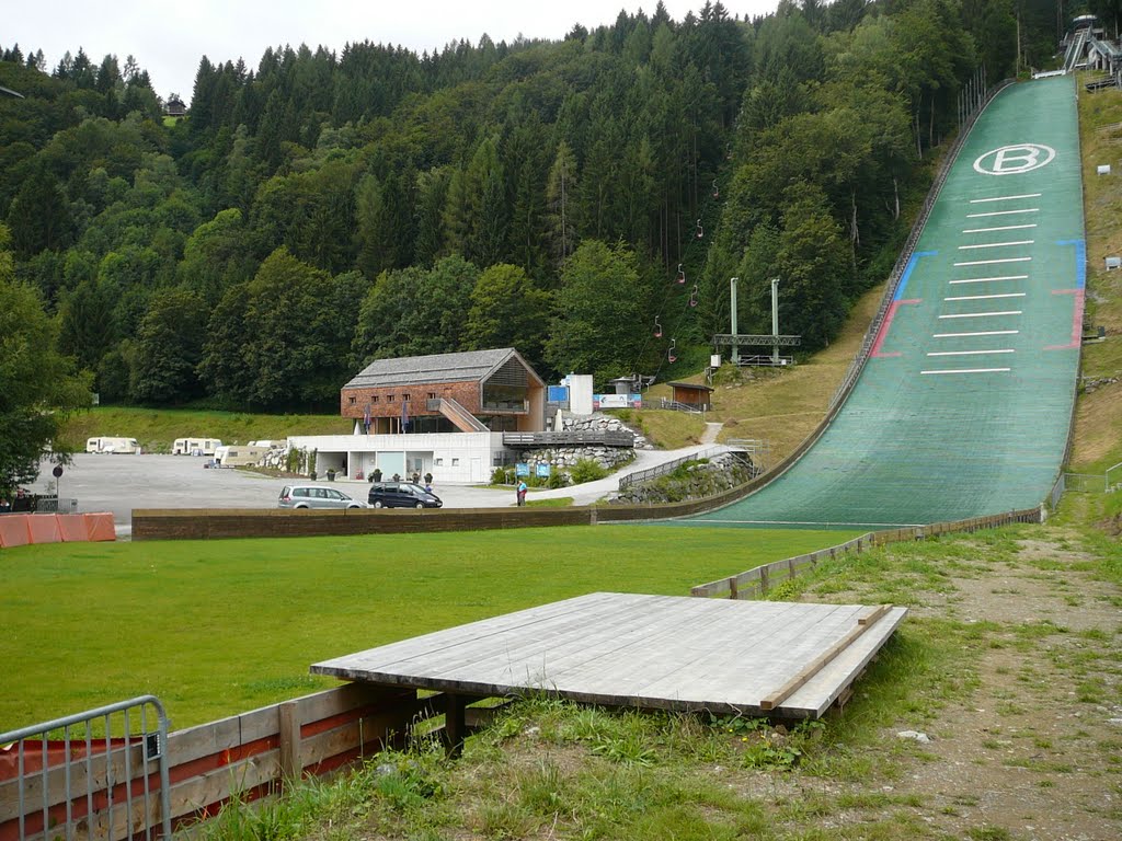 Bischofshofen ski jumping hill in summer by Komia.