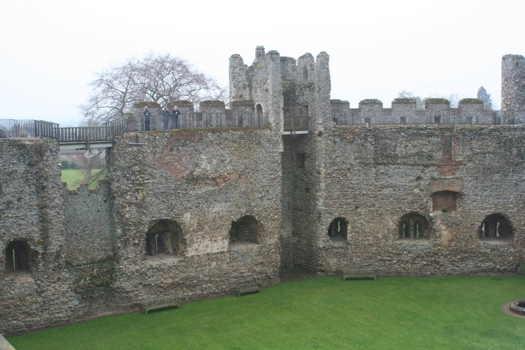 Framlingham Castle, south wall by Sloaney