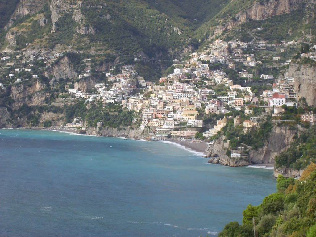 Baia di positano da praiano by Antonio della corte