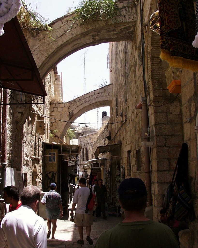 The three arches - Jerusalem by George Ghines