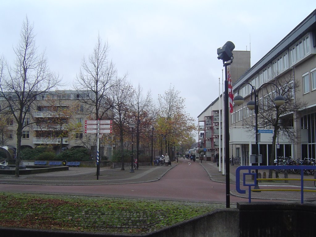 Kruising Weerwolfsepad en Onderdoor, nabij gemeentehuis, Houten by David Jimmink