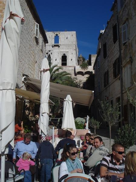 Cafe in Hvar centre by Morten Smalby