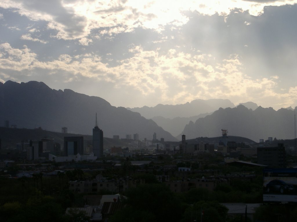 Monterrey skyline looking south from Fundidora by ed morris