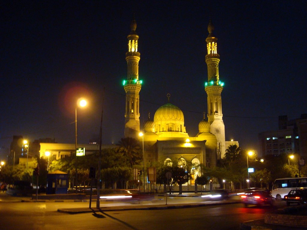 Mosque of Salah El Din at night, Manial, Cairo by Alaeddin Faruki