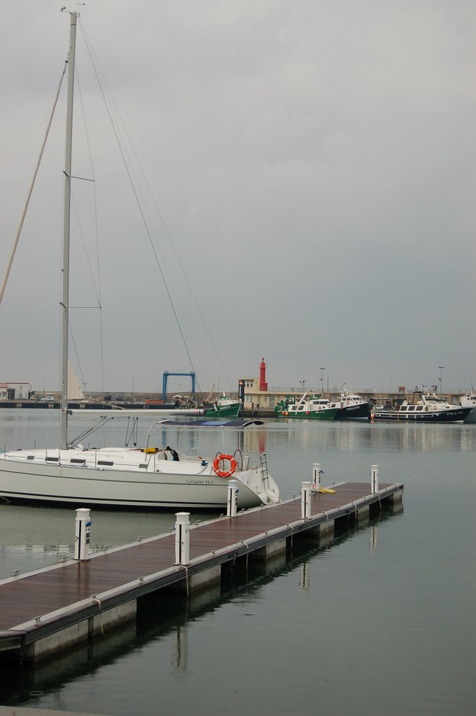 Cambrils red sealight stormy day 1 by Carolina Figueras Pi…