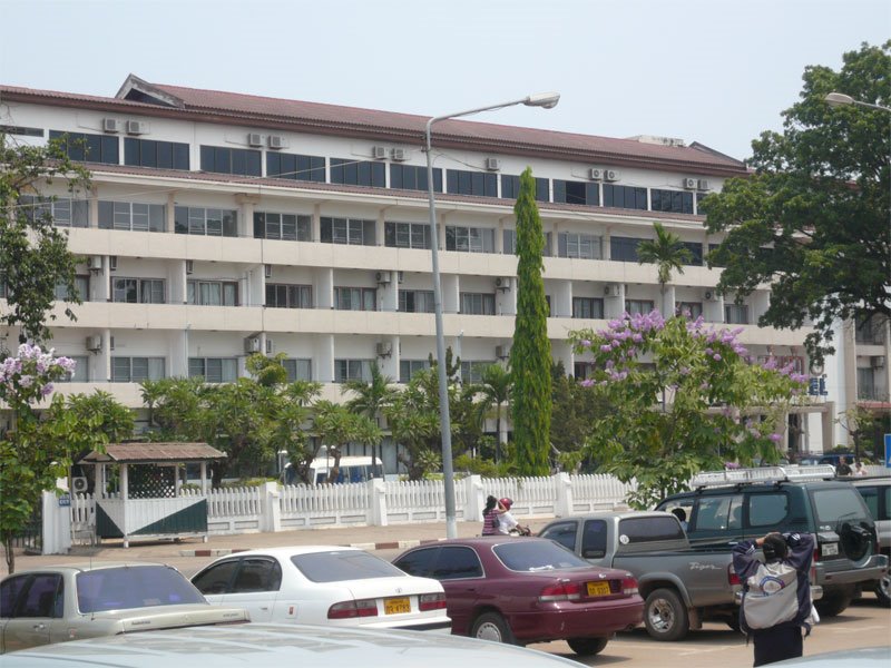 Hotel In Vientiane, Lao by Alex Voinich