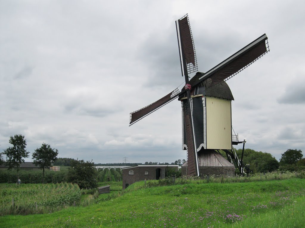 Molen bij Batenburg by Jan Hendriks