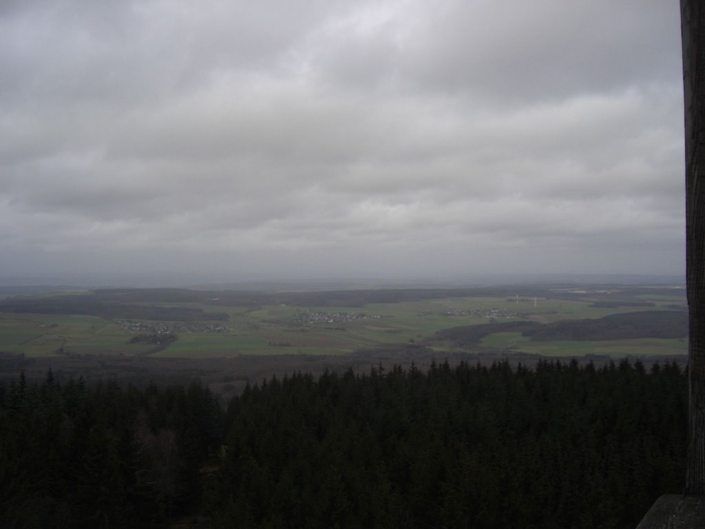 Blick vom Turm nach Norden by der Hunsrücker