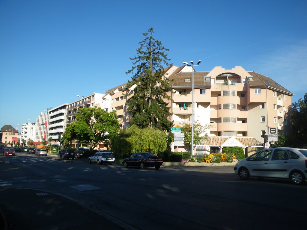 Rue de Genève depuis la Croix d'Ambilly by Pitchounette