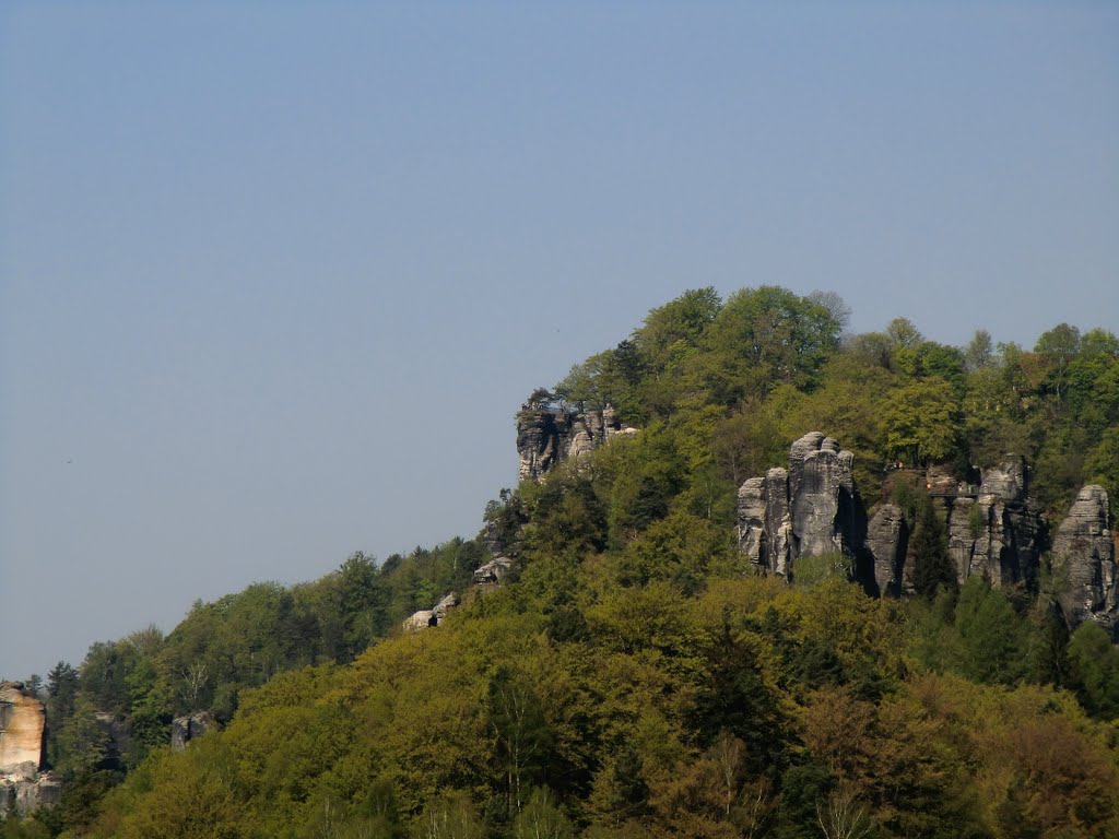 Blick zur Bastei by Joachim Beetz