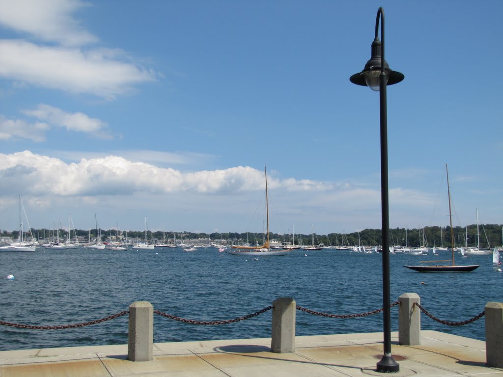 Newport Harbor from Fort Adams by Chris Sanfino