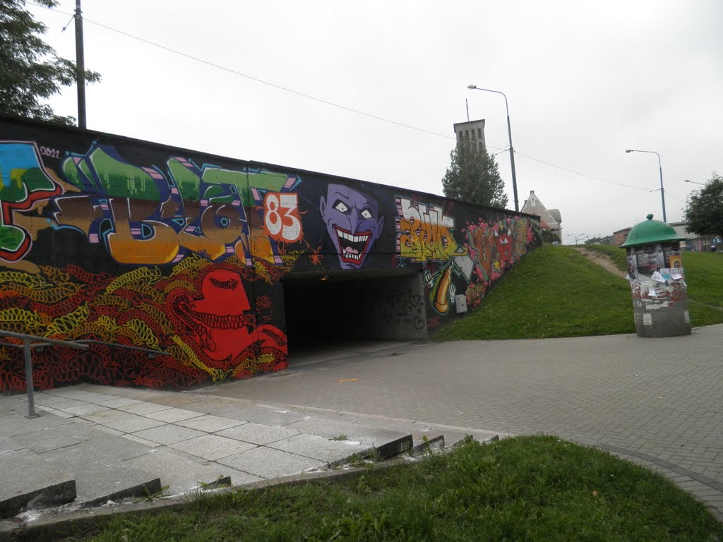 Grafiti pod wiaduktem by S. Wudarski