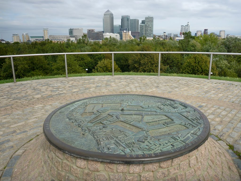 DOCK HILL PLAQUE AND VIEW by Alan McFaden