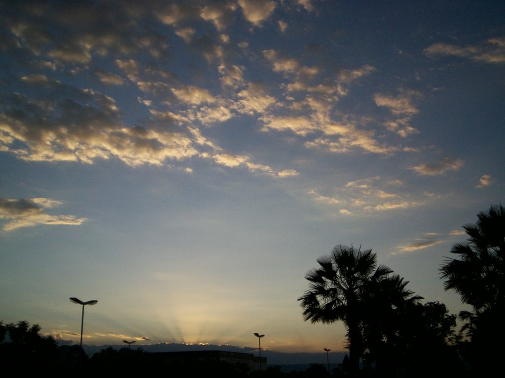 Por do Sol no Cariri Shopping by Elio Rocha