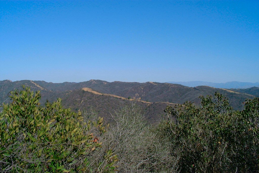 Sullivan & W. Mandeville fire roads from backbone trail by mountain bike madman